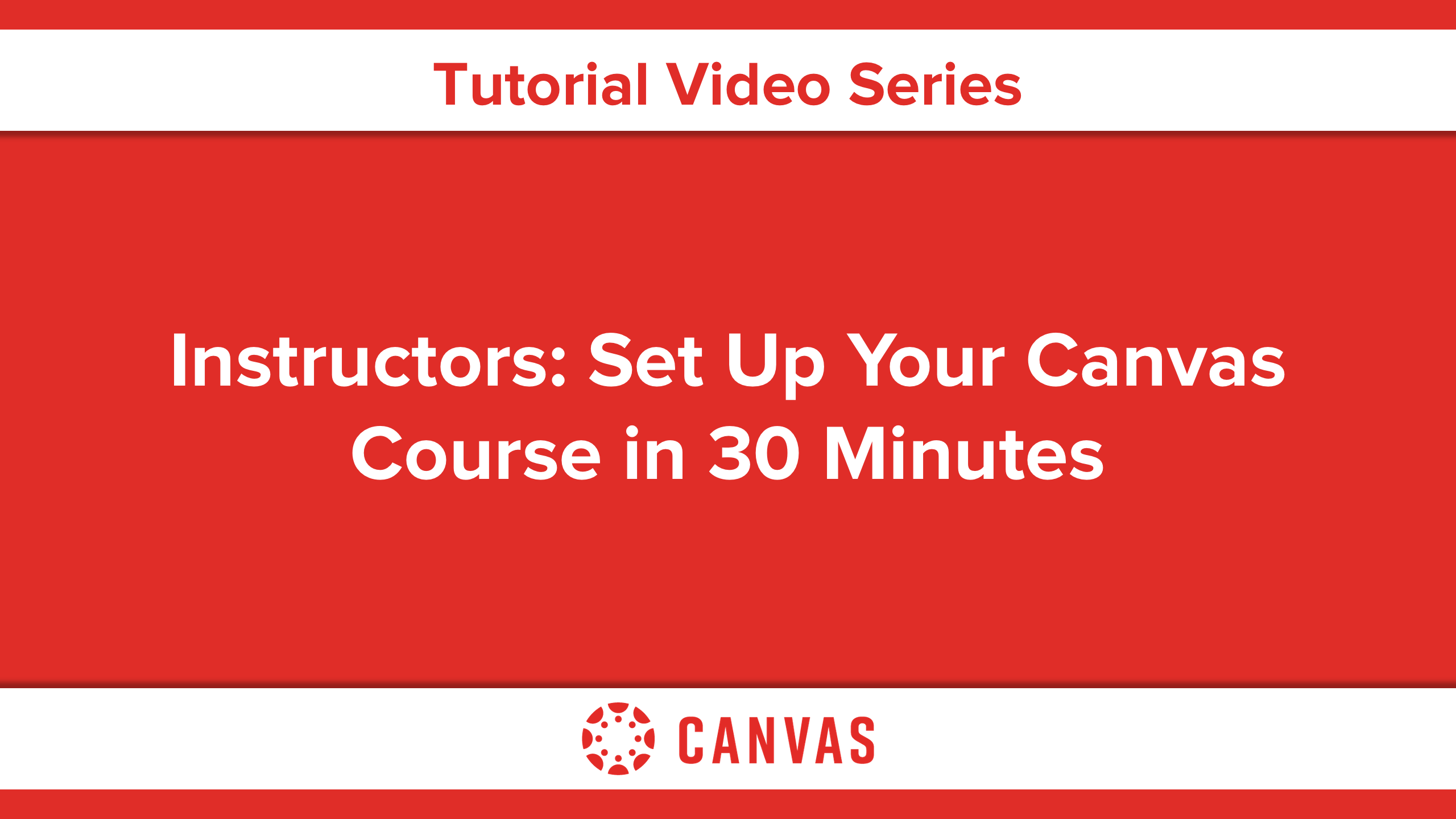 Set up your course in 30 minutes or less