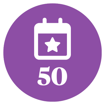 50 Events Hosted