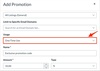 View One-Time Usage Option