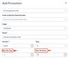 View Max Per User and Max Total Use Options