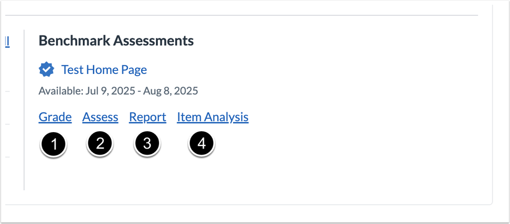 Benchmark Assessment