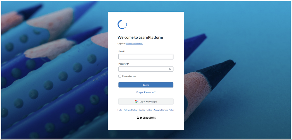 Redesigned Login Page