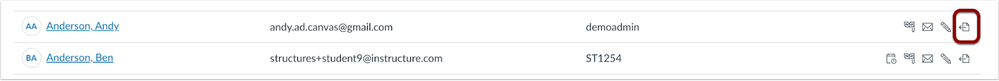 Account Level People Page Export DSR Report Icon