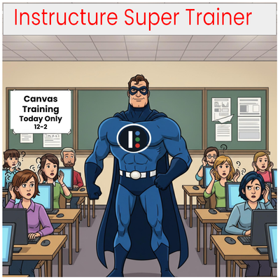 Fig. 1. "A cartoon of a superhero leading a professional development workshop" prompt, Gemini, 1.5 Flash, Google, 12 Sept. 2025, gemini.google.com