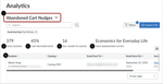 View Abandoned Cart Nudges Analytics