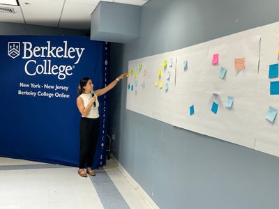 Yasi, one of our Product Managers, reviewing prioritization exercise results and comments.