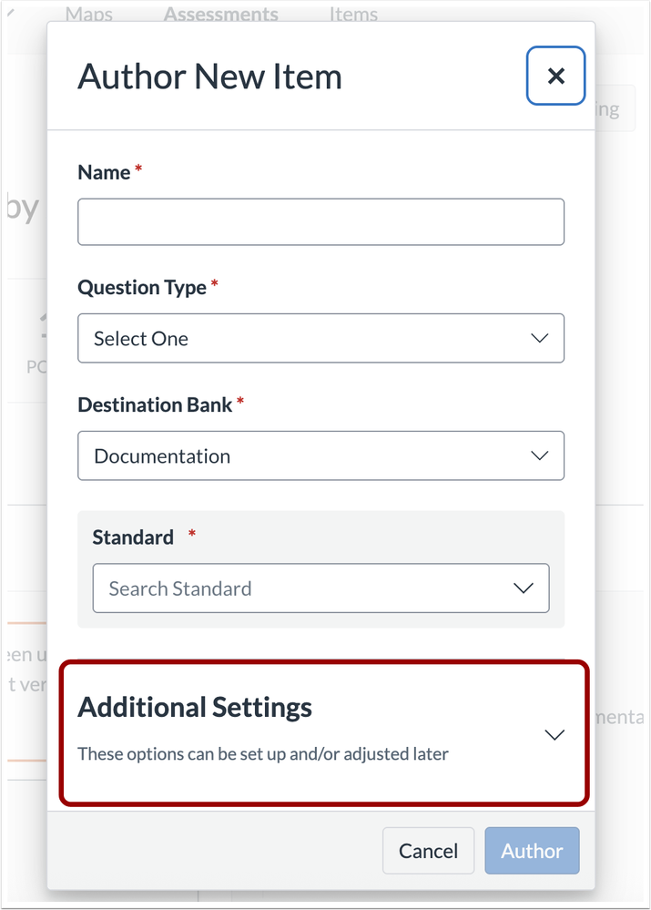 Additional Settings