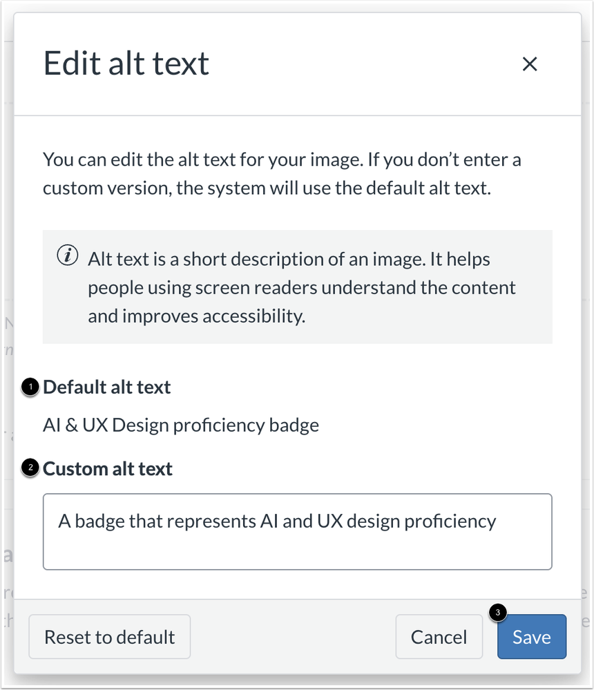 Edit Alt Text Modal