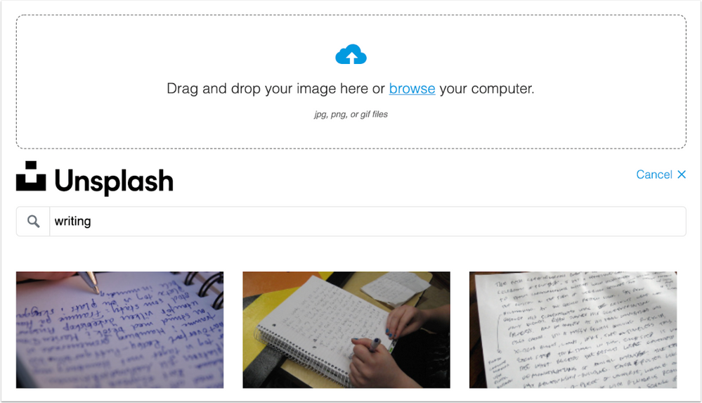 Commons replaces Flickr with Unsplash