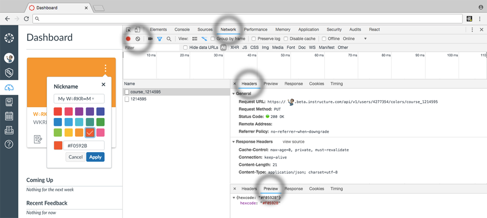 Canvas Developer Tools _ Change Color Canvas Developer Tools _ Change Color