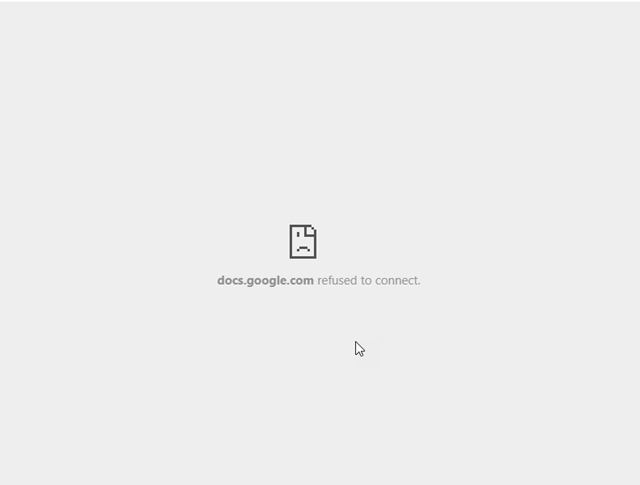 Google refused to connect image