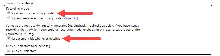 Chrome recorder settings Chrome recorder settings