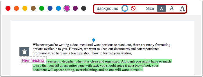 DocViewer allows users to select a white or transparent background and change free text sizing DocViewer allows users to select a white or transparent background and change free text sizing