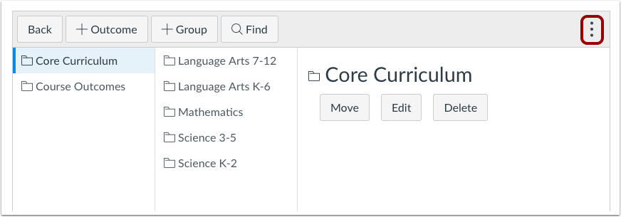 outcomes menu icon rotation