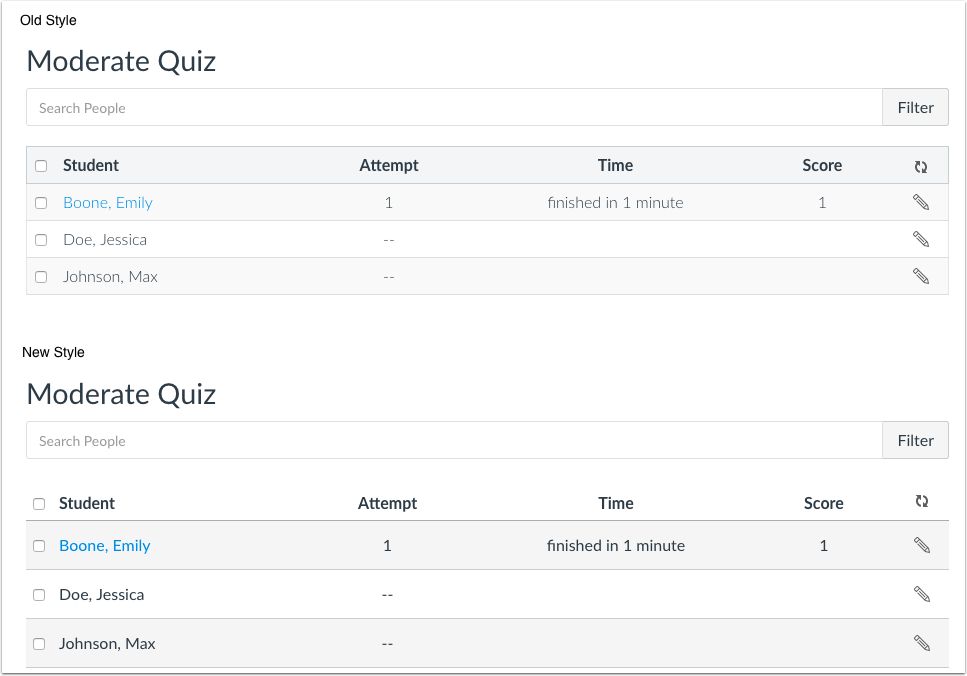 Bootstrap Style Removal and UI Change in Quiz Moderate Page Bootstrap Style Removal and UI Change in Quiz Moderate Page
