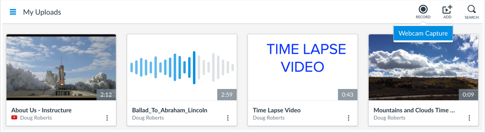record video with webcam