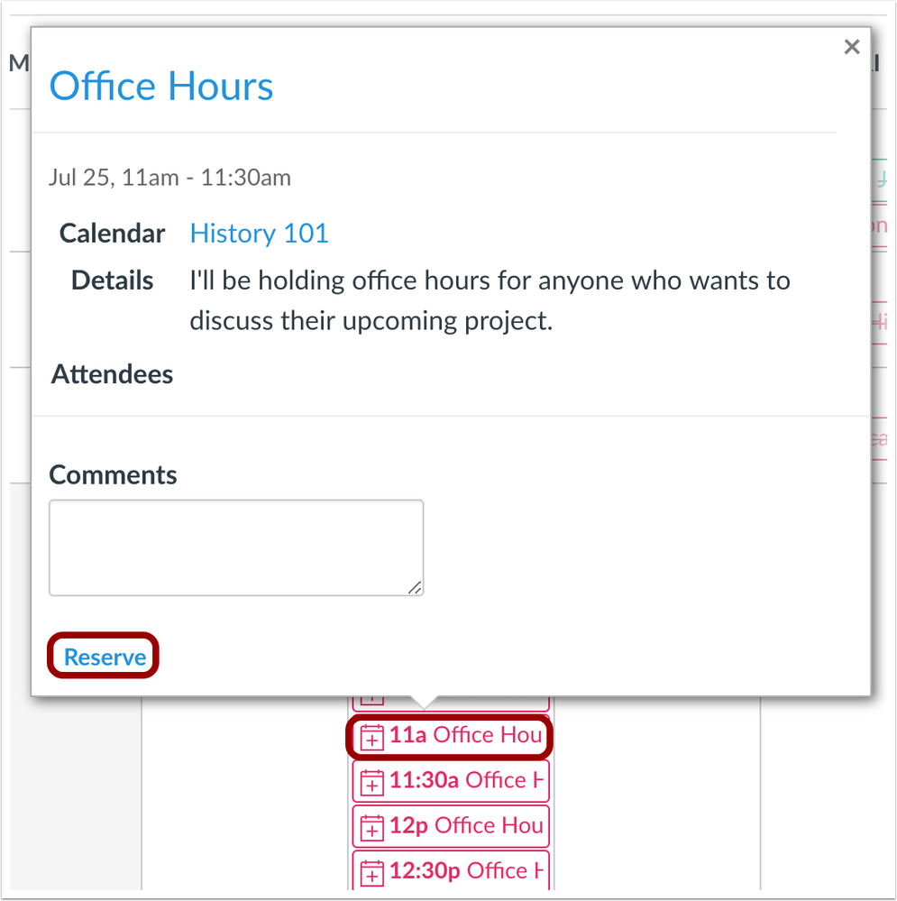Scheduler Calendar Student View Appointment Signup Scheduler Calendar Student View Appointment Signup