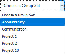 Choose Group Set