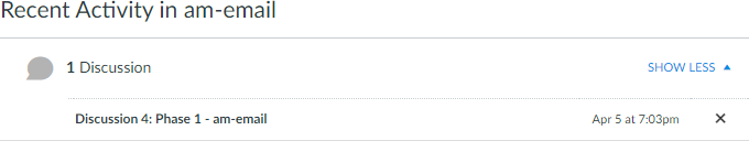 Recent Activity in Group Recent Activity in Group