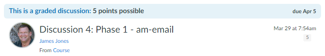 Course Discussion Details Course Discussion Details