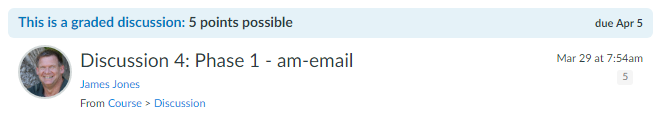 Discussion Details Discussion Details