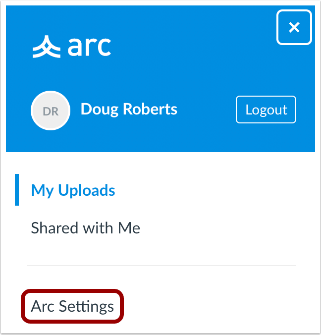 Arc Settings Arc Settings