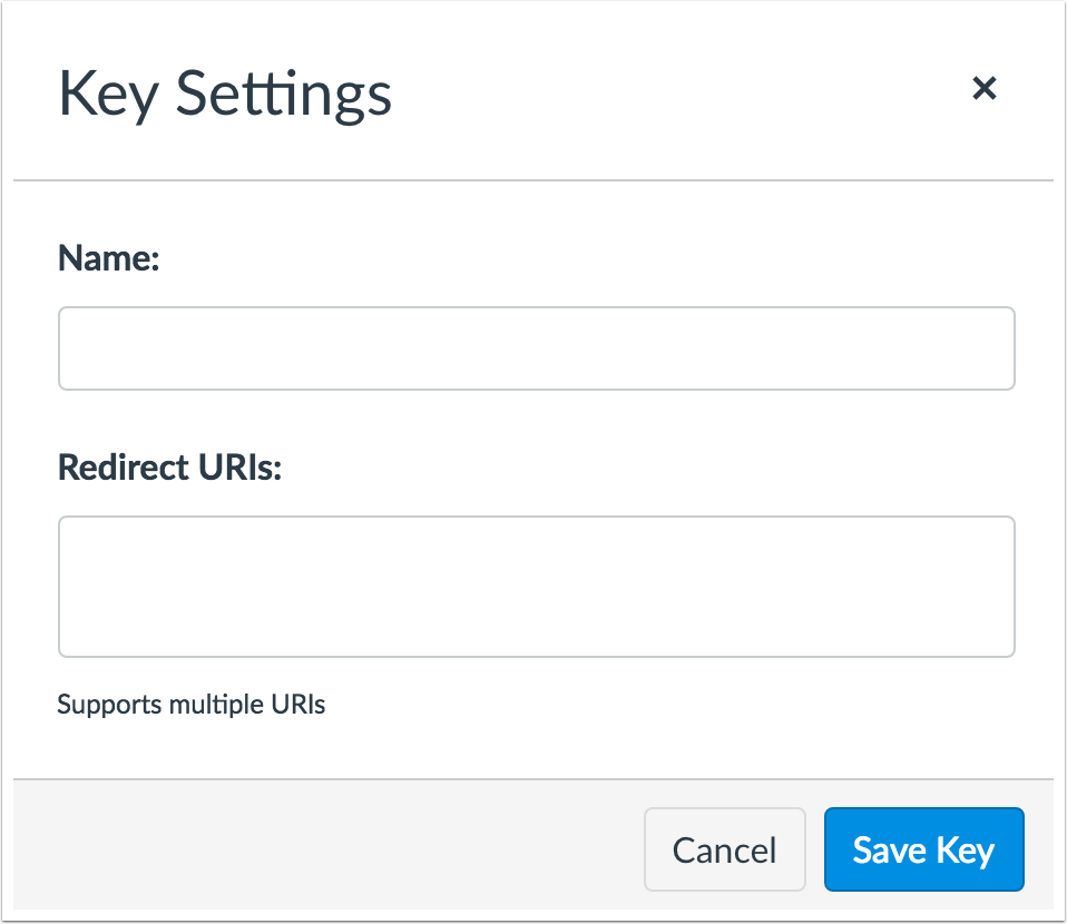 Add Key Settings