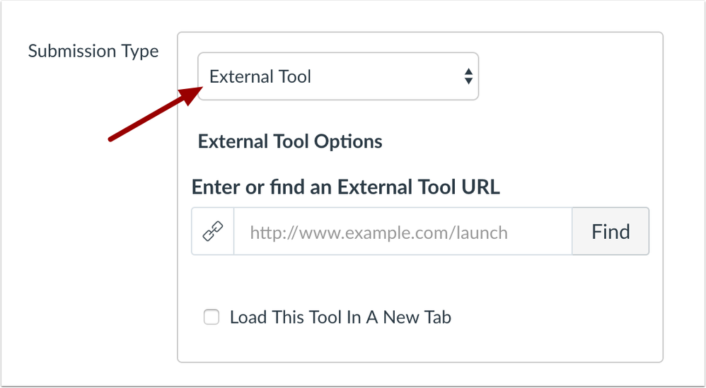 External Tool Submission Type External Tool Submission Type