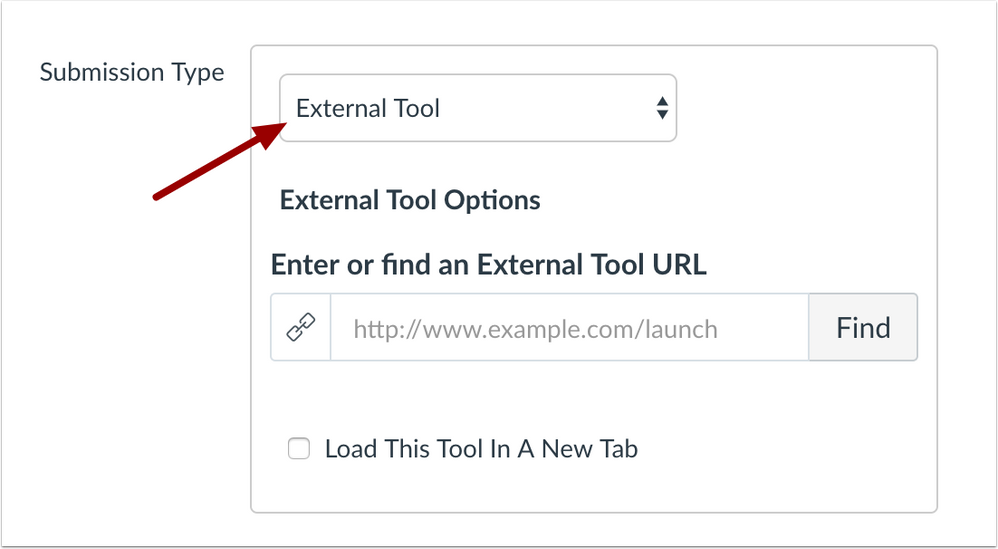 External Tool Submission Type