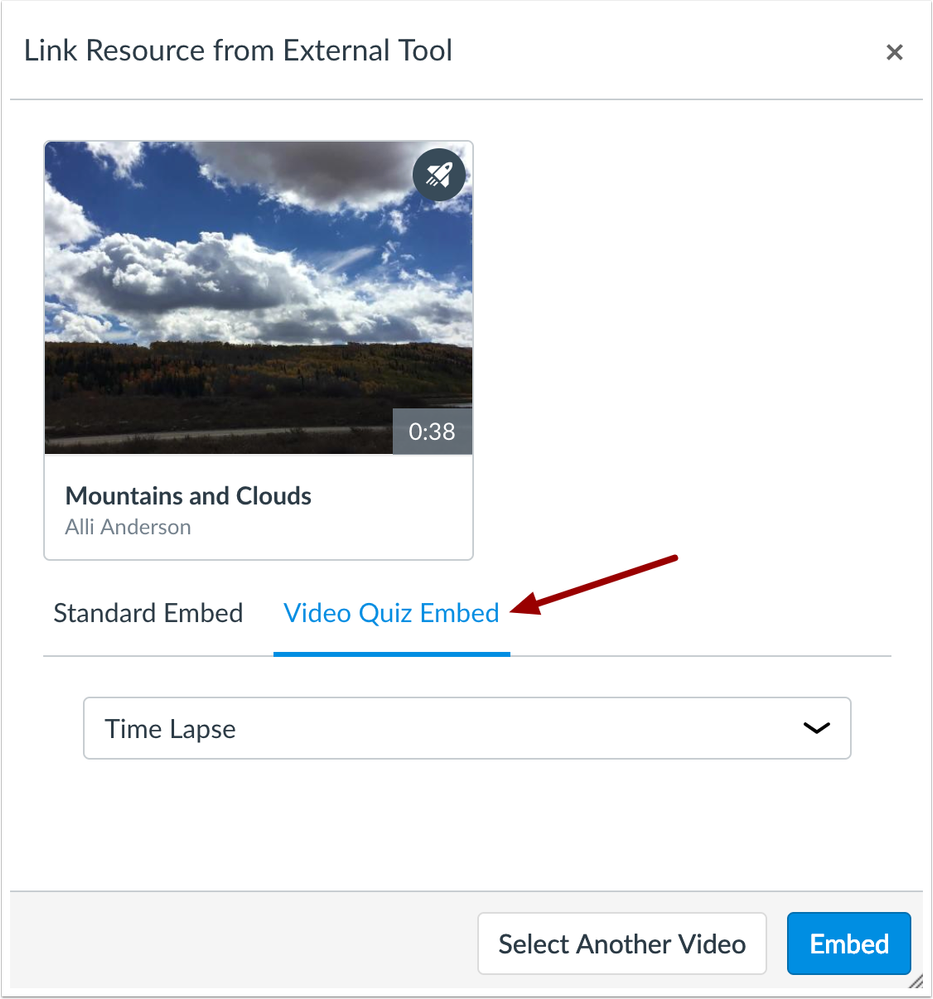 Select Video Quiz Embed Select Video Quiz Embed