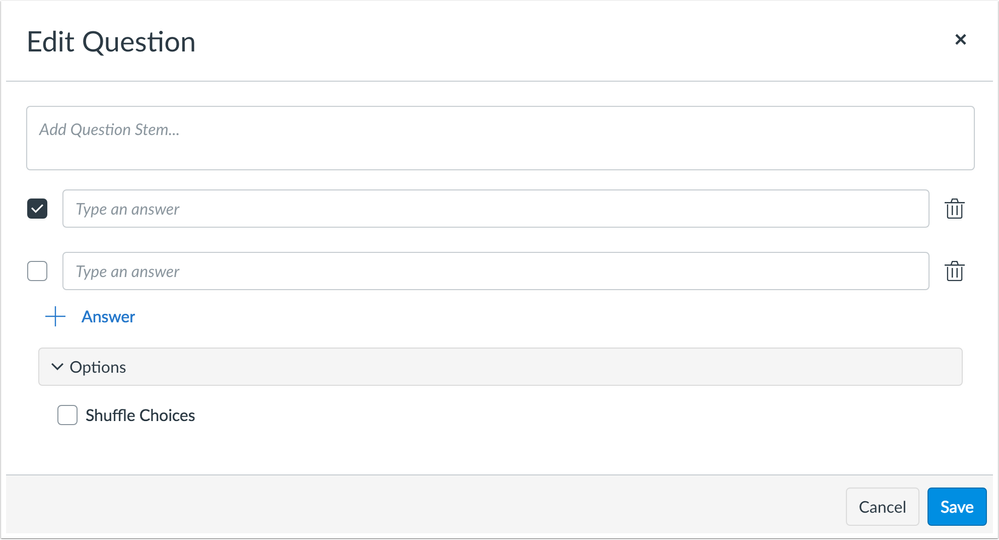 Multiple Answer Question Type Multiple Answer Question Type