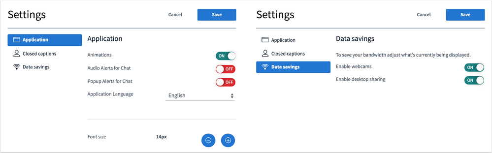 Conferences Settings Conferences Settings