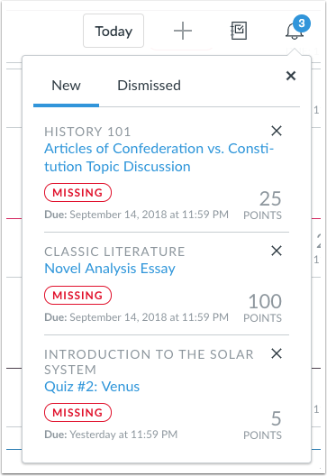 List View Dashboard and Alerts tab with New and Dismissed Options List View Dashboard and Alerts tab with New and Dismissed Options