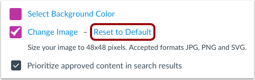 Commons Reset to Default Image Link