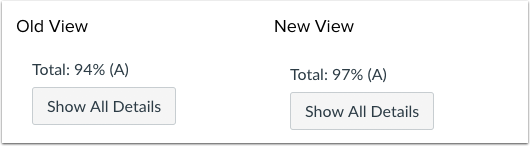 Gradebook Grade Percentage Display Comparison Gradebook Grade Percentage Display Comparison