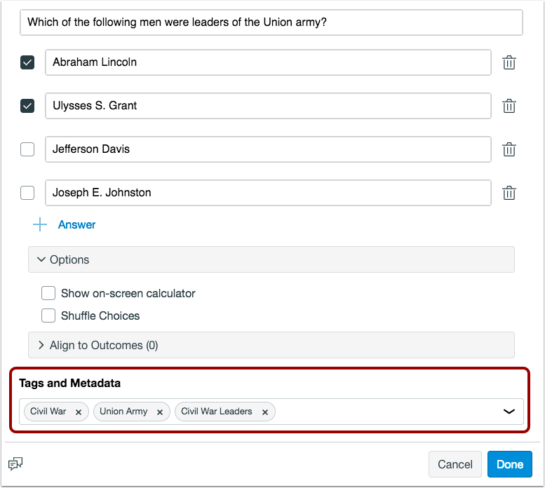 Item Bank Tags Item Bank Tags