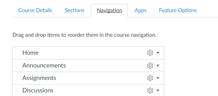 canvas navigation tab in settings canvas navigation tab in settings
