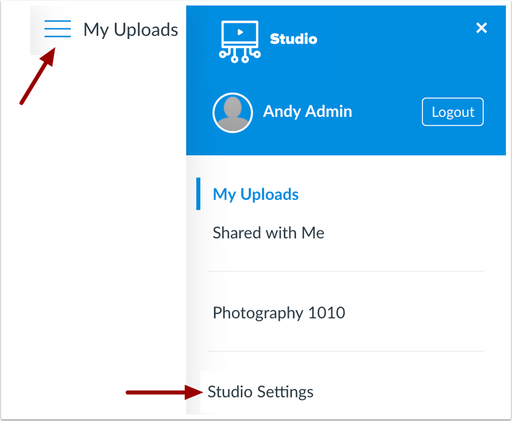 View Canvas Studio Settings View Canvas Studio Settings
