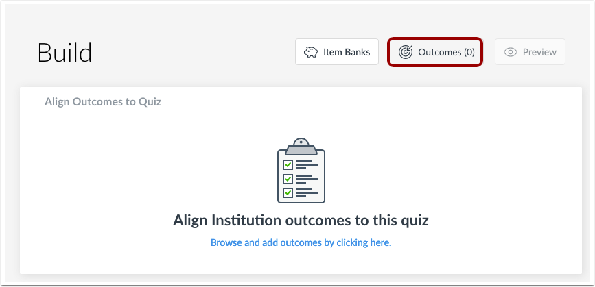 New Quizzes Outcomes button New Quizzes Outcomes button