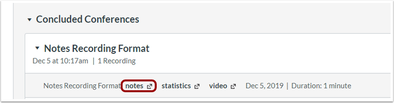 concluded conference notes link concluded conference notes link