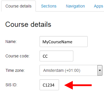 Course SIS ID