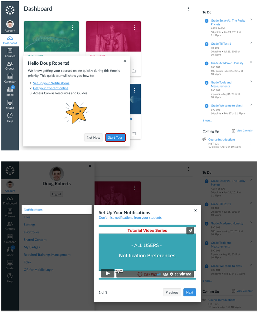 Welcome Tour Introduction for Instructors Welcome Tour Introduction for Instructors