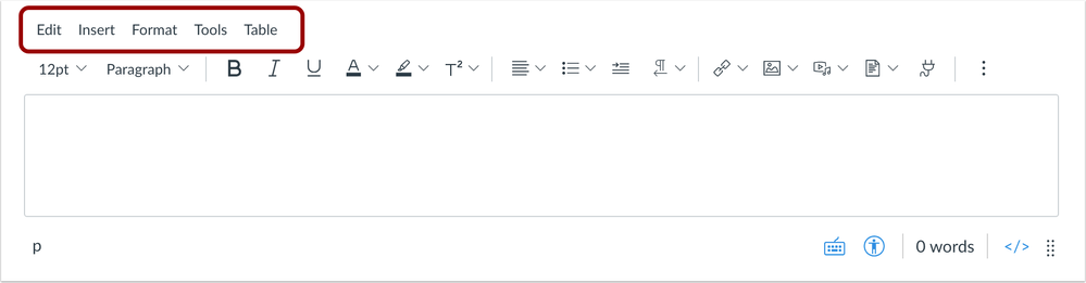 RCE menubar display RCE menubar display