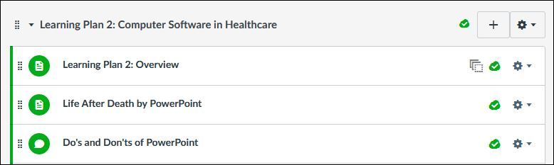 Blueprint Courses - Lock Icon in Modules Shows after Locking from Pages Index Page