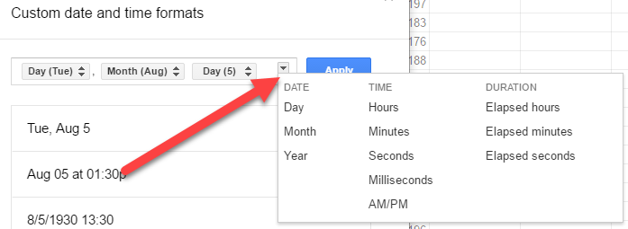 Format Numbers in Spreadsheet