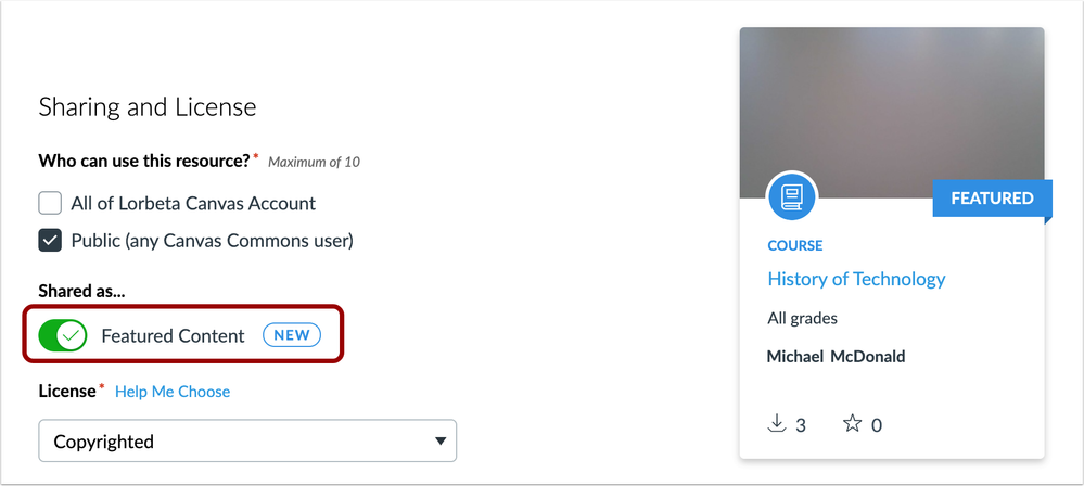 Commons Featured Content Button Commons Featured Content Button