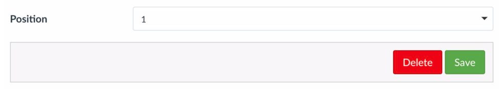 Change Position to 1 Change Position to 1
