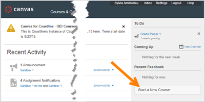 Start a new course button.png Start a new course button.png