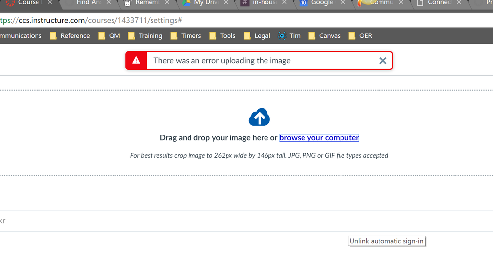 Solved: Problems uploading photo - Canvas Community