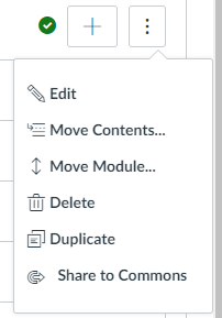 Copy Module option